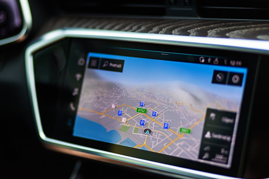 GPS navigasyon kış rotası planlarken gösteriliyor