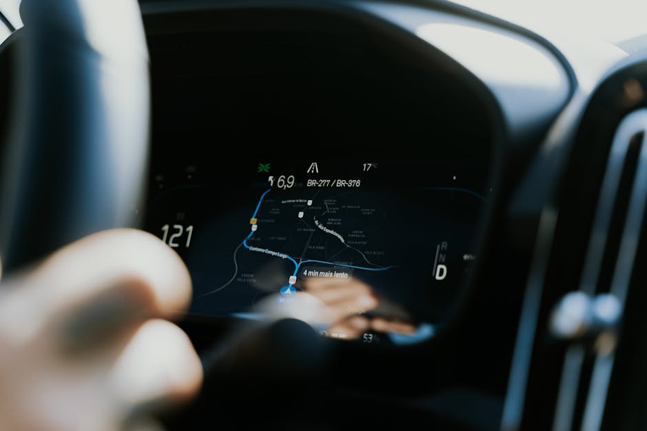 IoT tabanlı ETA verilerini gösteren araba gösterge paneli