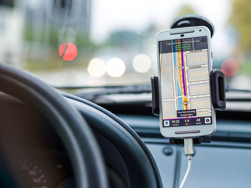 Gerçek zamanlı trafik verilerini gösteren harita
